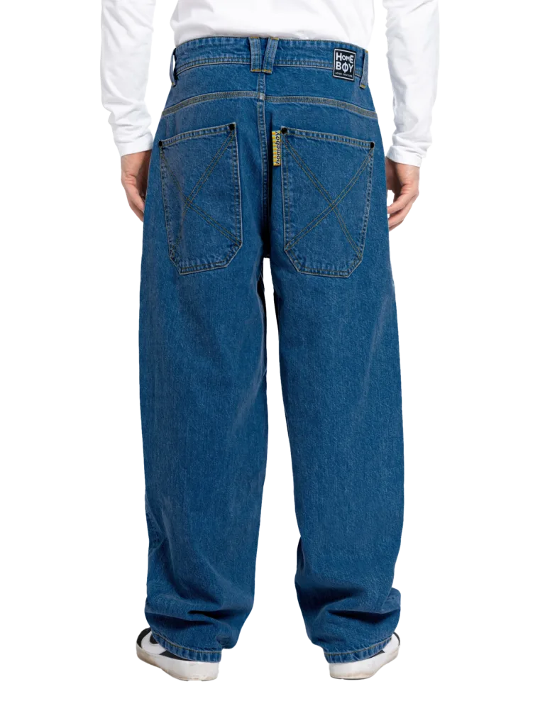 Homeboy X Tra Monster Super Loose Fit Hose Washed Blue (blau)
