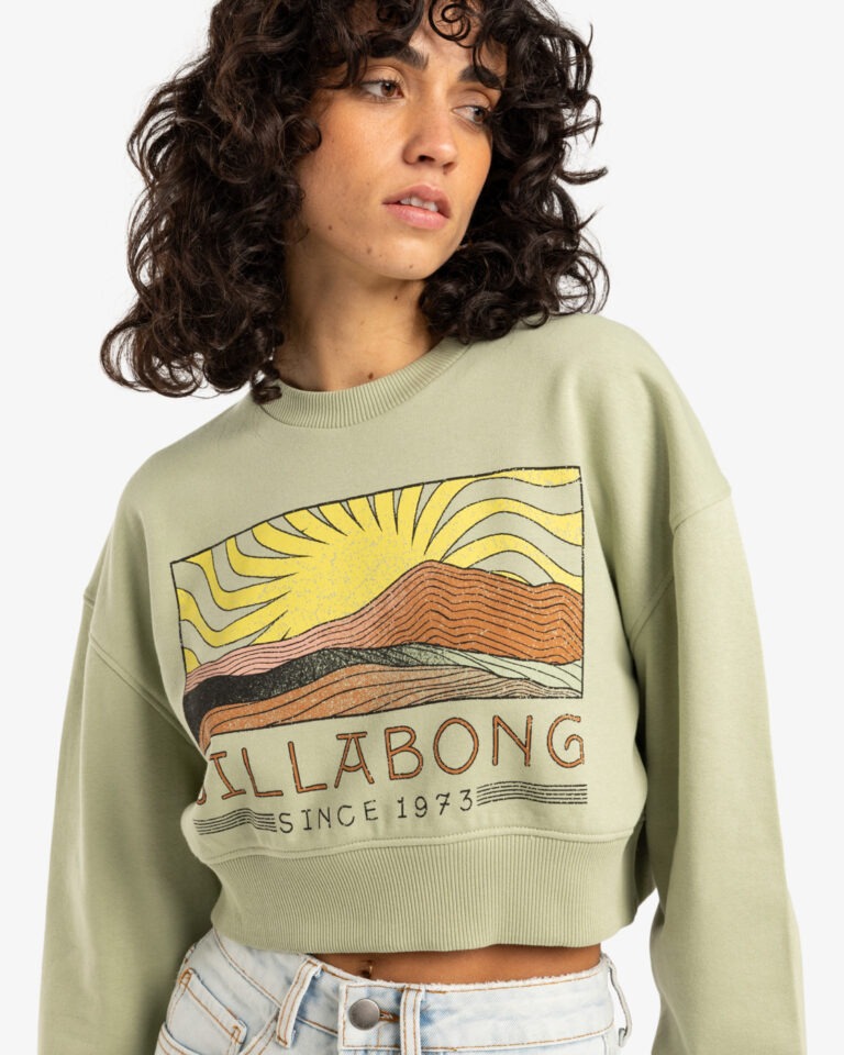 Billabong Mojave Crop Damen Pullover (grün)