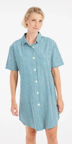 Protest Chava Dress Damen Shirt (blau/grün)