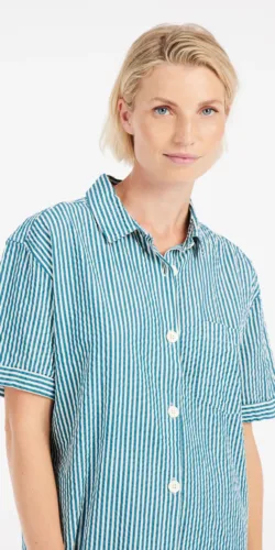 Protest Chava Dress Damen Shirt (blau/grün)