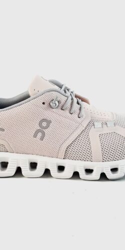 On Cloud 5 Damen Sneaker Shell / White (rosa/weiß)