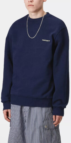 Carhartt Wip Script Embroidery Sweatshirt (Blau)