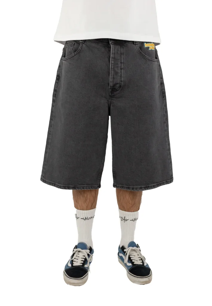 Homeboy Monster Denim Short Hose Washed Grey (grau)
