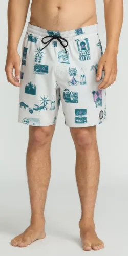 Volcom Psyche Summer Short Hose 17inch. (blau)