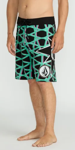 Volcom Star Gazer Surf Short Hose (grün/schwarz)