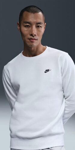 Nike Club Fleece Pullover (weiß)