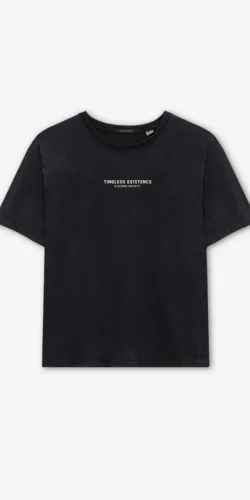 Kaotiko Volcanic Symphony Vintage Damen T-Shirt (schwarz)