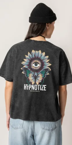 Kaotiko Hypnotize Vintage Damen T-Shirt (schwarz)