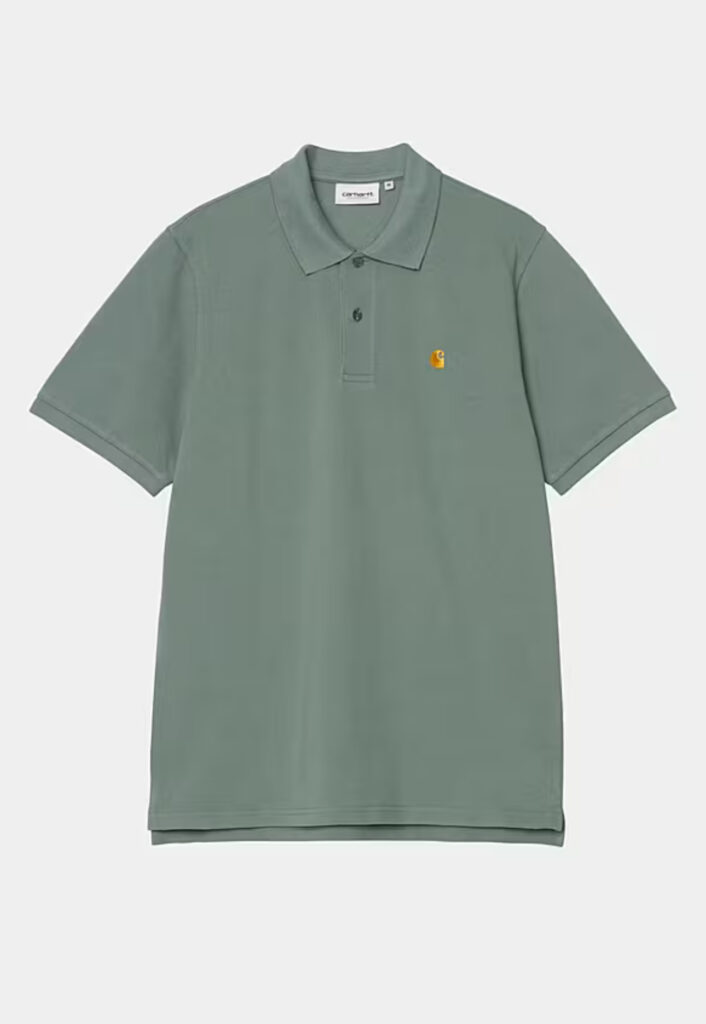 Carhartt Chase Piqué Polo Shirt Sliver Pine (grün)