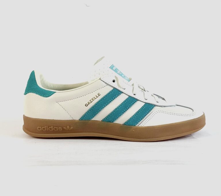 Adidas Gazelle Indoor Sneaker JI2583 White Green Gum (weiß/grün)