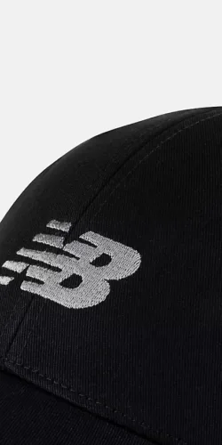 New Balance 6 Panel Structured Snapback Cap (schwarz)
