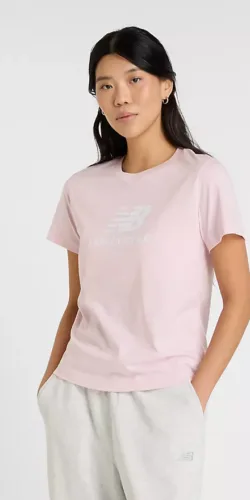 New Balance Logo Damen T-Shirt (rosa)
