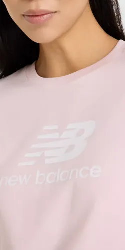 New Balance Logo Damen T-Shirt (rosa)