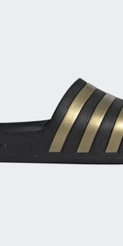Adidas Adilette Aqua Sandalen Black Gold EG1758 (schwarz)