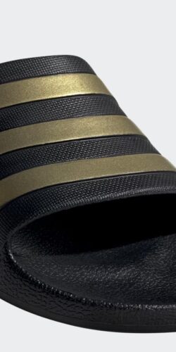 Adidas Adilette Aqua Sandalen Black Gold EG1758 (schwarz)
