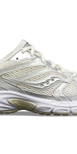Saucony Ride Millennium Damen Sneaker Creme Silver (beige)
