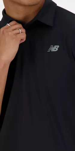 New Balance Jersey Polo Shirt (schwarz)