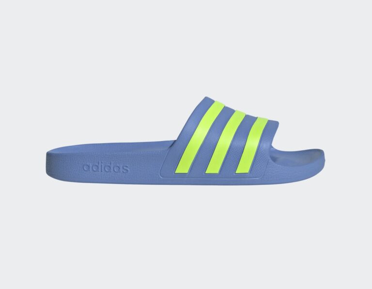 Adidas Adilette Aqua Sandalen Blue Lime JR1127 (blau)