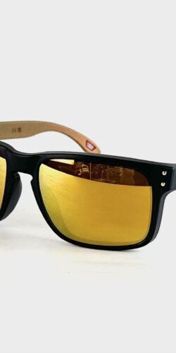 Oakley Holbrook Sonnenbrille Polarized Prizm 24K (schwarz/braun)