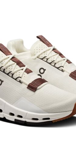 On Cloudnova 2 Damen Sneaker Ice Mullberry (beige/rot)