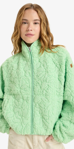Roxy Blurry Cloud Fleece Jacke (grün)