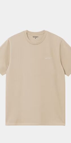 Carhartt Script Embroidery T-Shirt Fleur de Sel (beige)