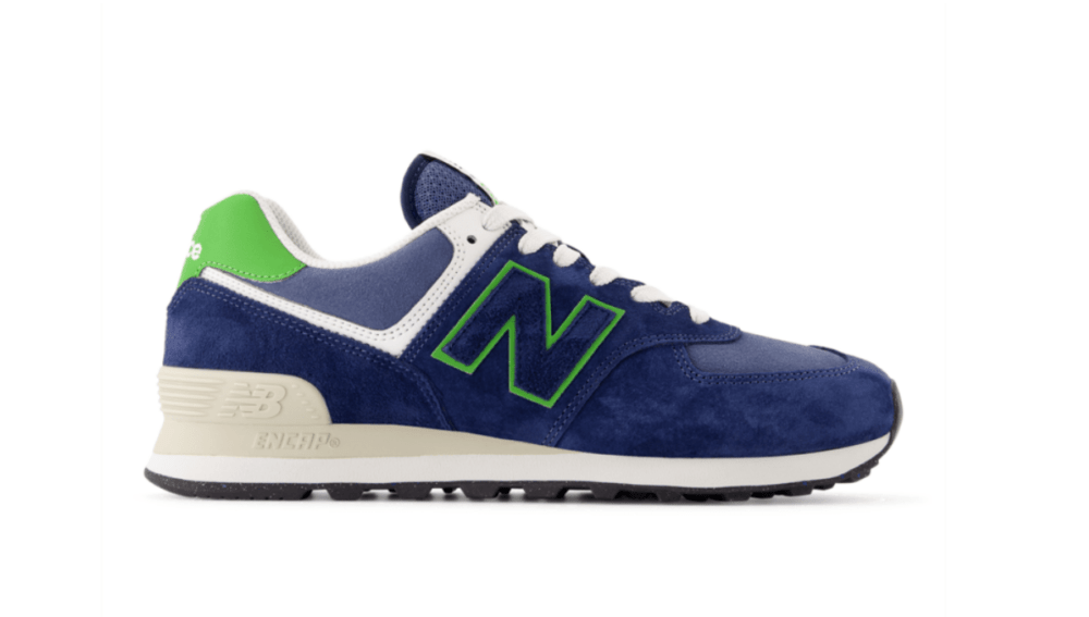 New Balance U 574 QBL Sneaker Navy (blau/gruen)
