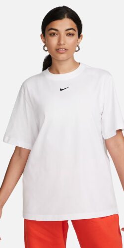 Nike Basic Logo Damen T-Shirt (weiß)