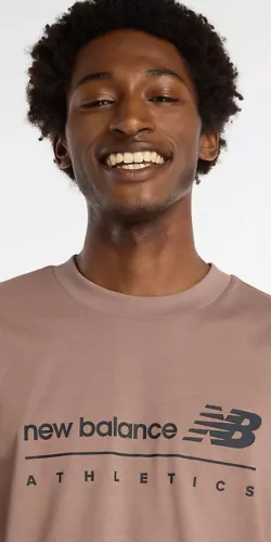 New Balance Linear T-Shirt Earth shadow (braun)