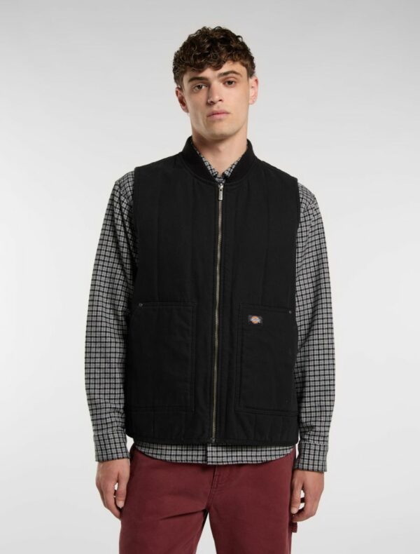 Dickies Quilted Canvas Weste (schwarz)