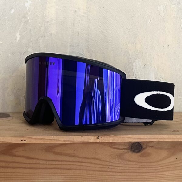 Zubehör für Mountainbikes, moderne Skibrille mit blauer Tönung, geeignet für Wintersport, mit atmungsaktivem Kopfband und UV-Schutz, optimaler Schutz bei Skifahren und Snowboarden, trendiges Design.