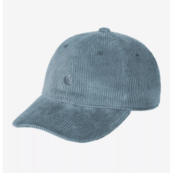 Casual blauer Cord Cap mit kleiner Logostickerei, strapazierfähiges Cord Material für sportlichen Look, ideal für Freizeit und Outdoor, bequemer Sitz, stylischer Modeaccessoire, aus hochwertigen Stoffen gefertigt, perfekte Ergänzung für sportliche Outfits, langlebige Qualität, angenehm zu tragen, vielseitig kombinierbar, Trend Accessoire, bequemer Tragekomfort, modischer Streetwear Look, perfekt für Sport und Alltag, langlebig und pflegeleicht.