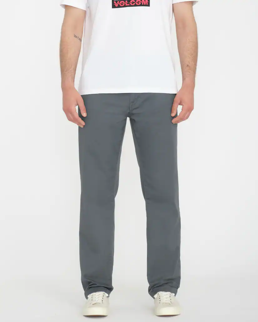 Volcom Frickin Morden Stretch Chino Hose Dark Slate (grau)