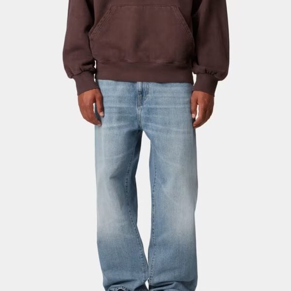 Carhartt Wip Aaron Camano Denim Hose in Blau, lässiger Schnitt, für Herren, mit klassischen Details und bequemer Passform.