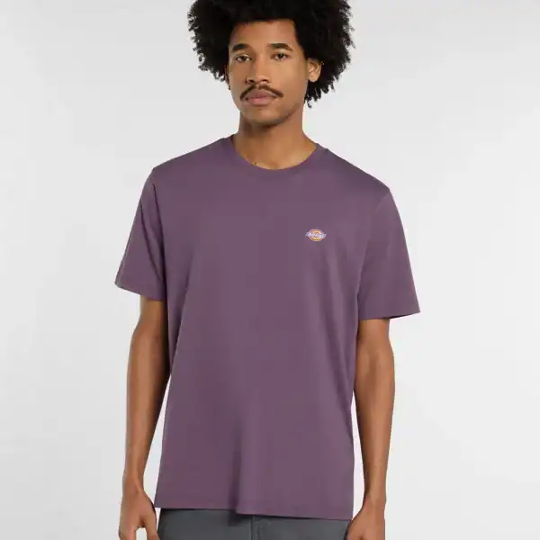 Lila Dickies Mapleton T-Shirt für Herren, bequemes Casual-Design, hochwertiger Baumwollstoff, modischer Vintage-Look, perfekt für Alltag und Freizeit.