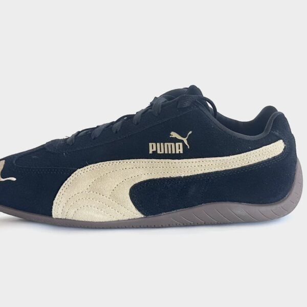 Puma Speedcat OG Sneaker in Schwarz und Braun mit bequemer Sohle und sportlichem Design, ideal für Freizeit und Sport.