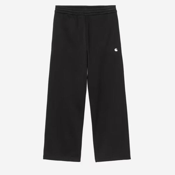 Schwarze Carhartt Wip Mack Loose Fit Sweatpant Hose, bequem und stylisch für sportliche Aktivitäten und Freizeit.