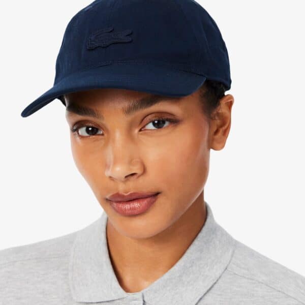Lacoste Twill Cap in Blau, sportliche Baseballkappe für Damen, modisches Accessoire für Freizeit und Sport.